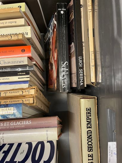 Two cases of art books including Carpaccio,...