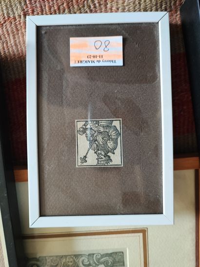 Un encadré double face d'après Wicar représentant...