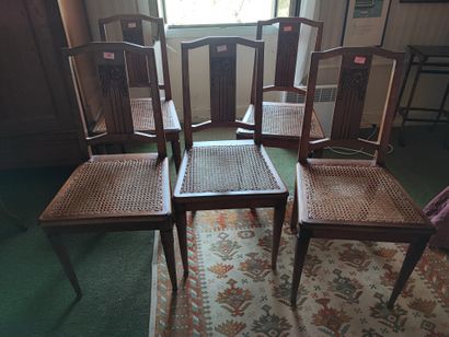Walnut dining room furniture 
Circa 1925...