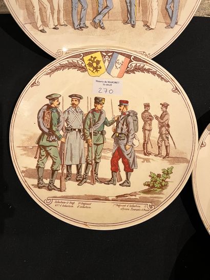 Ceramics lot including a series of plates...