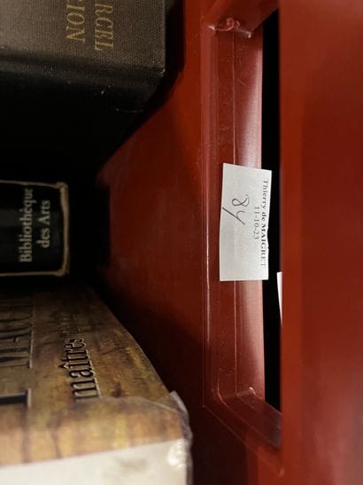 Two cases of art volumes including Millet,...