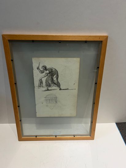 Ecole Française vers 1800. Académie d'homme....