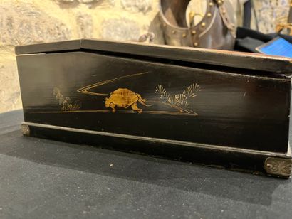 JAPAN
Lacquered wood writing desk decorated...