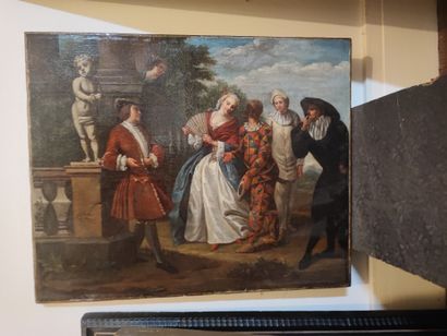 18th century school. Characters from the...