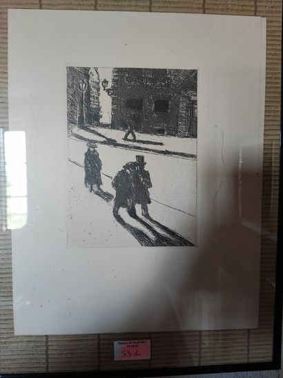 Series of engravings from the book Monsieur...