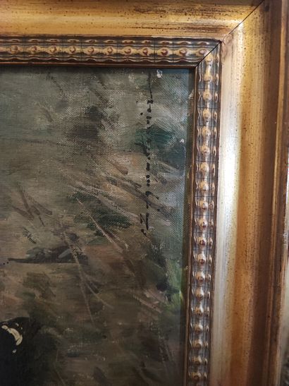 20th century school. Two capercaillie. Oil...