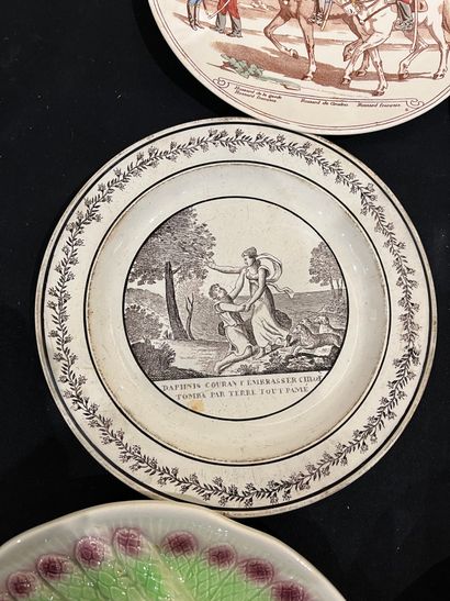 Ceramics lot including a series of plates...