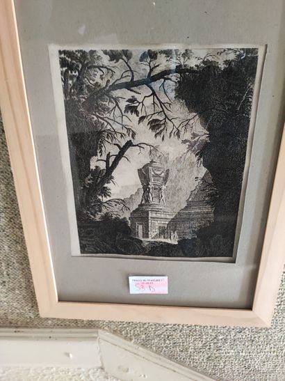 Lot of about 20 engravings depicting musicians,...