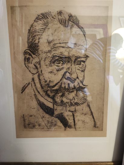 Large number of portraits in various media...