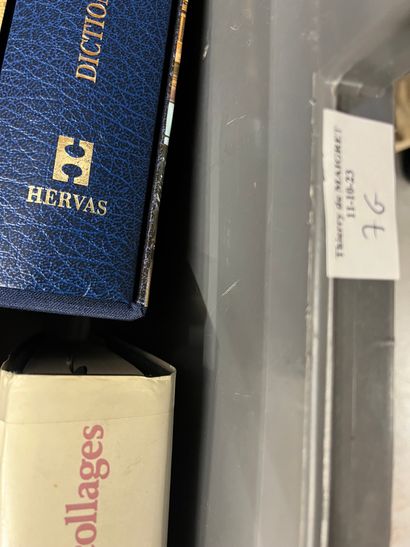 Case of art volumes including Basquiat, Gaudi...