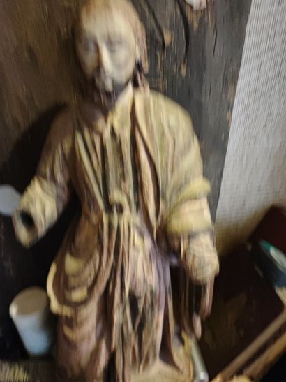 Ecole du XIXème siècle 
Christ 
Bois sculpté...