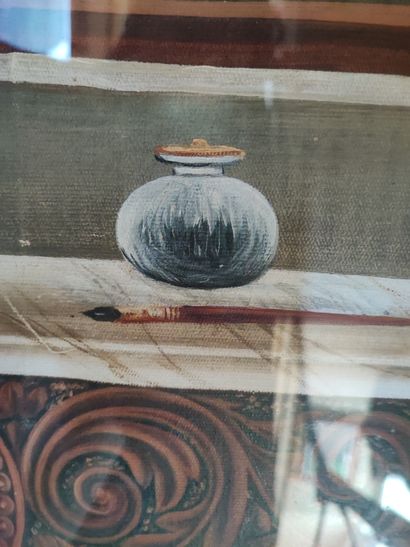 20th century INDIAN school 
Seated Maradjha
Oil...