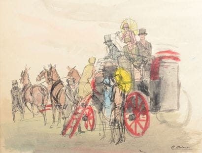 Pierre DUBAUT (1886-1968) L’embarquement....