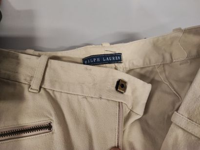 Set of 3 pairs of leather riding pants, one...
