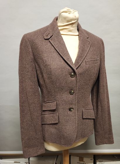 RALPH LAUREN. Women's mauve wool jacket,...