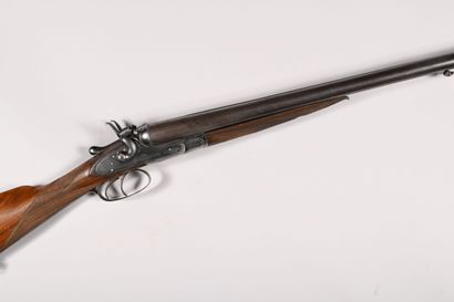 Scott & Son juxtaposed 12-gauge hammer rifle...
