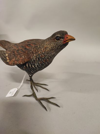 Sylvestrie. Small polychrome terra cotta...