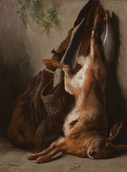 Jules COIGNET (1798-1860). Nature morte au...