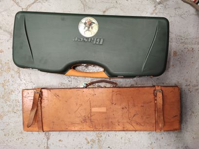 Two gun cases, one Blaser (worn)