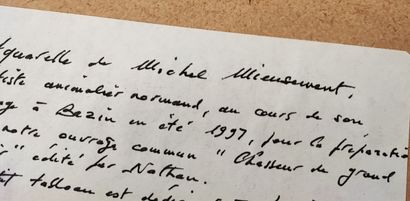 Michel MIEUSEMENT (XXe - XXIe siècle). Cerf...