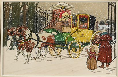 Harry ELIOTT ( 1882 - 1959). Arrivée de la...