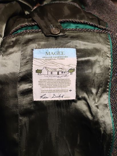 MAGEE. Set of two brown men's jackets, one...