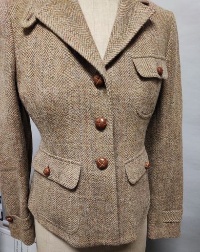 RALPH LAUREN. Women's beige wool and alpaca...