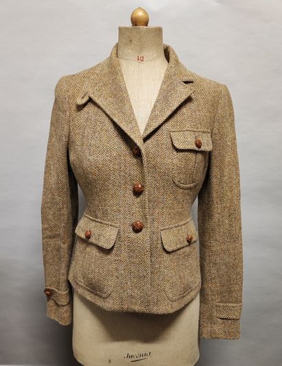 RALPH LAUREN. Women's beige wool and alpaca...