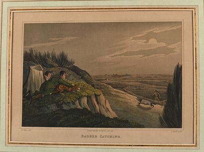 H. ALKEN. Badger Catching. Pigeon Match....