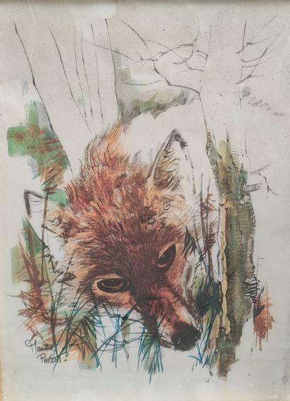 Maurice PARENT. Wild boar. Woodcock. Mouflon....