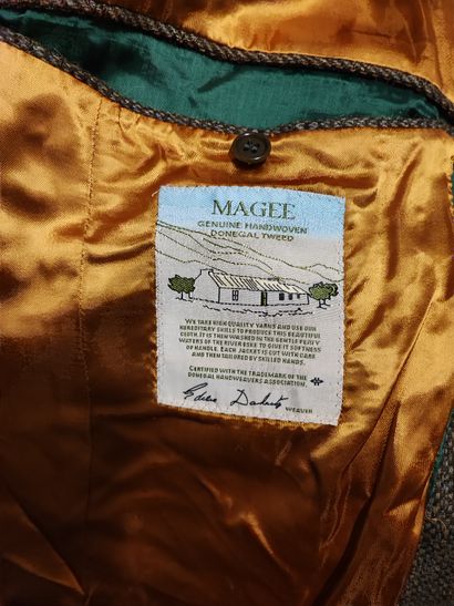 MAGEE. Set of two brown men's jackets, one...