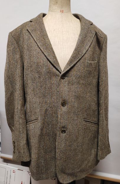 MAGEE. Set of two brown men's jackets, one...