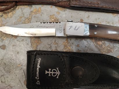 2010 Le Camarguais AC3G knife, horn plates,...