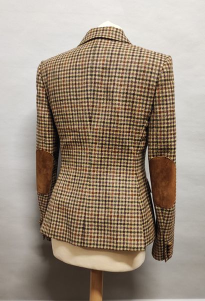 RALPH LAUREN. Women's check wool jacket,...