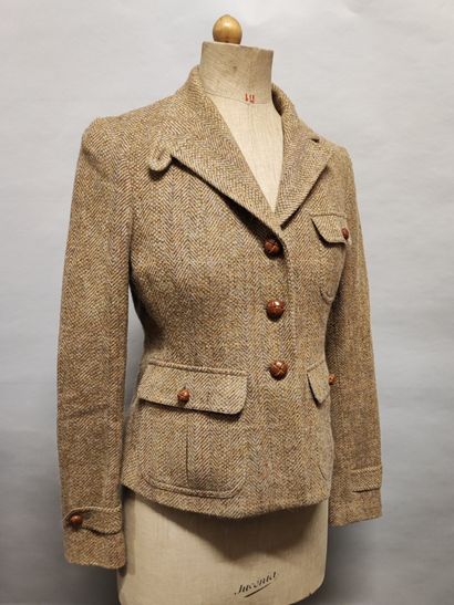 RALPH LAUREN. Women's beige wool and alpaca...