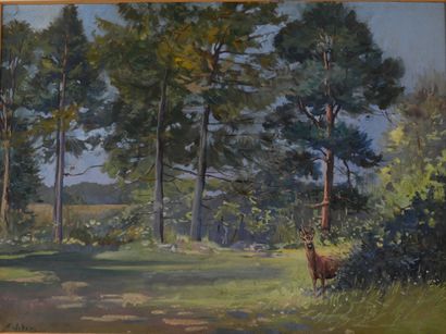 Franck WALLACE (1881-1962). Brocard. Watercolor...