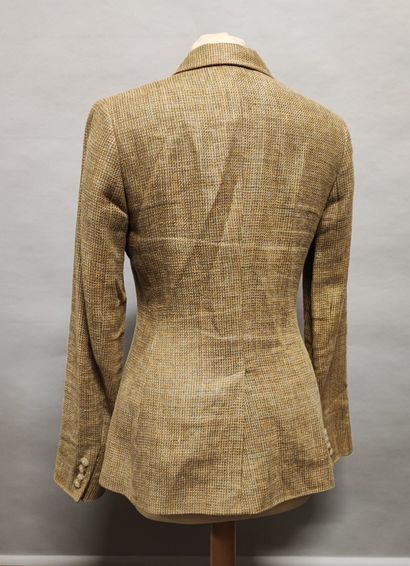 RALPH LAUREN. Women's jacket in beige linen,...