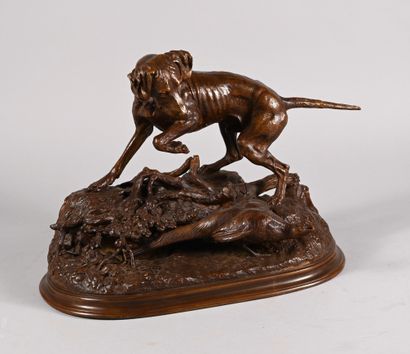 JULES MOIGNIEZ ( 1835 - 1894 ). Weimar hound...