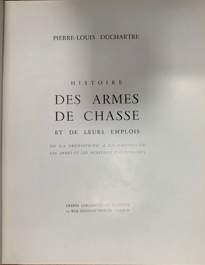 Dominique VENNER. History of hunting weapons....