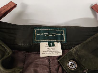 Set of 3 pairs of leather riding pants, one...