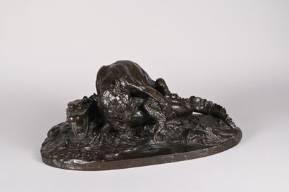 Pierre Jules MENE (1810-1879). Jaguar and...