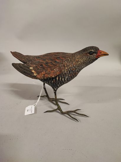 Sylvestrie. Small polychrome terra cotta...