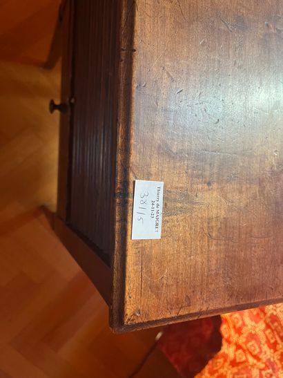 Four mahogany gondola-back chairs
Worn
Natural...