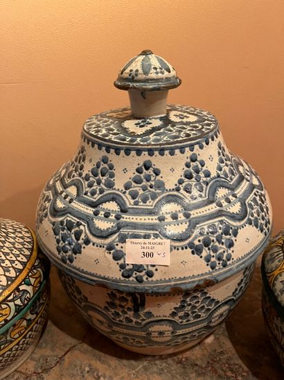 Three earthenware jobana or butter pots
North...