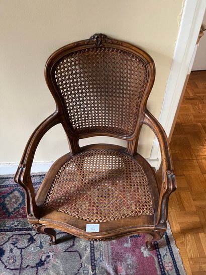 Child's caned armchair
Louis XV style
H:...