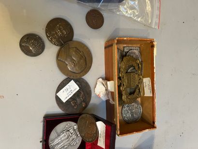 Large batch of medals and badges, one......