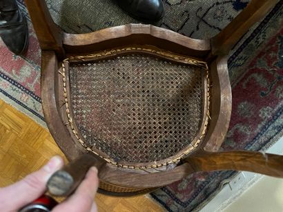 Child's caned armchair
Louis XV style
H:...
