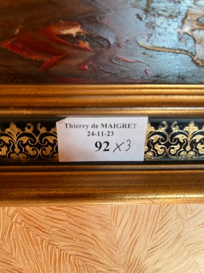 Lot of frames: 
20th-century Ecolde Barques...