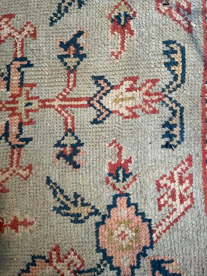 Set of three seats: bergère, medallion armchair,...