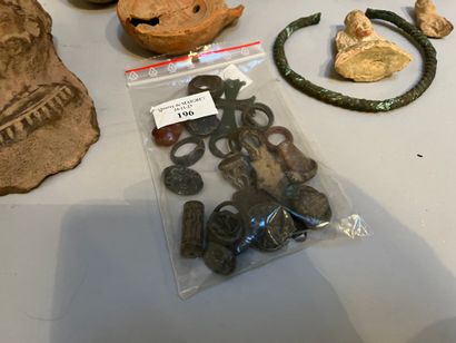 Lot of objects in the Antique style: two...